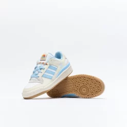 ADIDAS Originals - Forum Low (Cream White/Clear Sky/Cloud White) -Boutique de chaussures de sport de plein air ADIDAS Originals Forum Low Cream White Clear Sky Cloud White 3