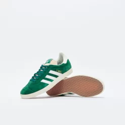 ADIDAS Originals - Gazelle (Dark Green/Off White/Cream White) -Boutique de chaussures de sport de plein air ADIDAS Originals Gazelle Dark Green Off White Cream White 3