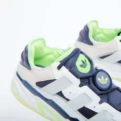 ADIDAS Originals - Niteball (Cloud White/Shadow Navy/Signal Green) -Boutique de chaussures de sport de plein air ADIDAS Originals Niteball Cloud White Shadow Navy Signal Green GY8564 8