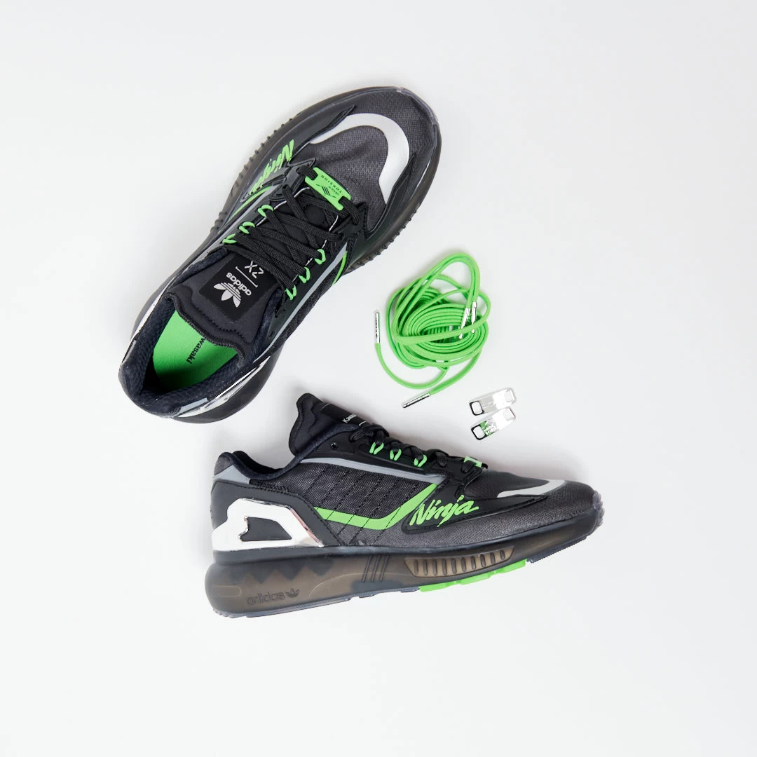 Adidas Originals X Kawasaki ZX 5K Boost Ninja - Black 7 Adidas Originals X Kawasaki ZX 5K Boost Ninja - Black – Image 7