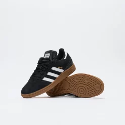 Adidas Skate - Busenitz Pro (Core Black/Footwear White/Gold Metallic) -Boutique de chaussures de sport de plein air ADIDAS Skate Busenitz Pro Core Black Footwear White Gold Metallic 3