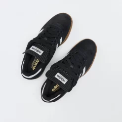 Adidas Skate - Busenitz Pro (Core Black/Footwear White/Gold Metallic) -Boutique de chaussures de sport de plein air ADIDAS Skate Busenitz Pro Core Black Footwear White Gold Metallic 7