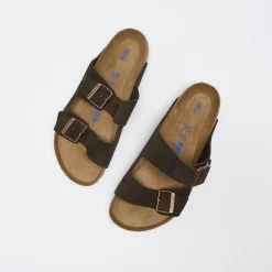 Birkenstock - Arizona Men SFB Suede (Mocca) -Boutique de chaussures de sport de plein air Birkenstock Arizona Men SFB Suede Mocca 6