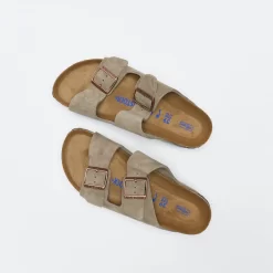 Birkenstock - Arizona SFB Suede (Taupe) -Boutique de chaussures de sport de plein air Birkenstock Arizona SFB Suede Taupe 5