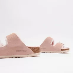 Birkenstock Arizona Shearling Suede Leather Light Rose -Boutique de chaussures de sport de plein air Birkenstock Arizona Shearling Suede Leather Light Rose 5