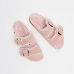 Birkenstock Arizona Shearling Suede Leather Light Rose -Boutique de chaussures de sport de plein air Birkenstock Arizona Shearling Suede Leather Light Rose 6