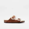 Birkenstock Arizona Shearling Sweden Leather Mink
