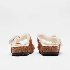 Birkenstock Arizona Shearling Sweden Leather Mink -Boutique de chaussures de sport de plein air Birkenstock Arizona Shearling Suede Leather Mink 3