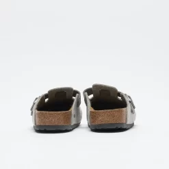Birkenstock - Boston FE/LE (Light Grey) -Boutique de chaussures de sport de plein air Birkenstock Boston FE LE Light Grey 4