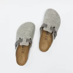 Birkenstock - Boston FE/LE (Light Grey) -Boutique de chaussures de sport de plein air Birkenstock Boston FE LE Light Grey 6