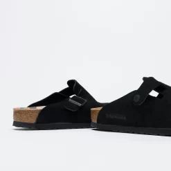 Birkenstock - Boston Suede SFB VL (Black) -Boutique de chaussures de sport de plein air Birkenstock Boston VL Black 5
