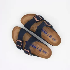 Birkenstock Sandales Arizona SFB Suede Leather Navy Women -Boutique de chaussures de sport de plein air Birkenstock Sandales Arizona SFB Suede Leather Navy women 01