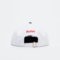 Butter Goods - Timbo 6 Panel Cap ( White / Black ) -Boutique de chaussures de sport de plein air Butter Goods Timbo 6 Panel Cap White Black 3
