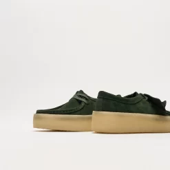 Clarks Originals - Wallabee Cup Wallabee (Dark Green) -Boutique de chaussures de sport de plein air Clarks Originals Women Wallabee Cup Dark Green 5