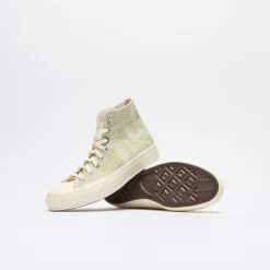 Converse - Chuck 70 Hi (Egret/Vitality Green) -Boutique de chaussures de sport de plein air Converse Chuck 70 Hi Egret Vitality Green 3