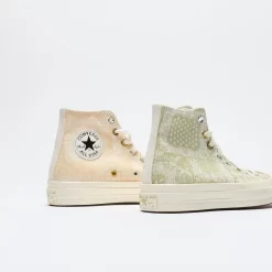 Converse - Chuck 70 Hi (Egret/Vitality Green) -Boutique de chaussures de sport de plein air Converse Chuck 70 Hi Egret Vitality Green 5
