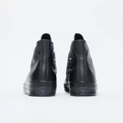 Converse - Chuck 70 Hi Premium Leather (Black/Black/Black) -Boutique de chaussures de sport de plein air Converse Chuck 70 Hi Premium Leather Black Black Black 4