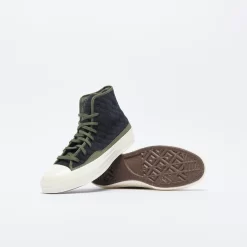 Converse - Chuck 70 Quilted Pack (Converse Black/Olive) -Boutique de chaussures de sport de plein air Converse Chuck 70 Quilted pack Converse Black Olive 3