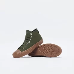 Converse Cons - Ctas Pro Mid (Cargo Khaki/Egret/Dark Gum) -Boutique de chaussures de sport de plein air Converse Cons CTAS Pro Mid Cargo Khaki Egret Dark Gum 3