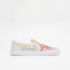 DC Shoes Basquiat X Manual Slip On - White / Graffiti Print