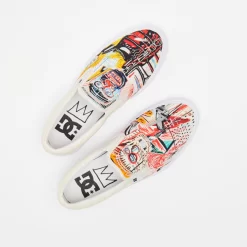 DC Shoes Basquiat X Manual Slip On - White / Graffiti Print -Boutique de chaussures de sport de plein air DC Shoes Basquiat x Manual Slip On White Graffiti Print 7