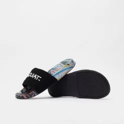 DC Shoes X Basquiat Slide - Black/Multi -Boutique de chaussures de sport de plein air DC Shoes x Basquiat Slide Black Multi 1