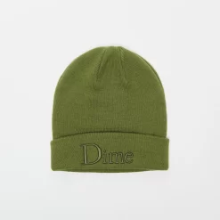 Dime Classic 3D Beanie (Olive Green)