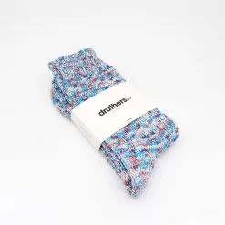 Druthers Tie Dye Yarn Crew Sock - Turquoise