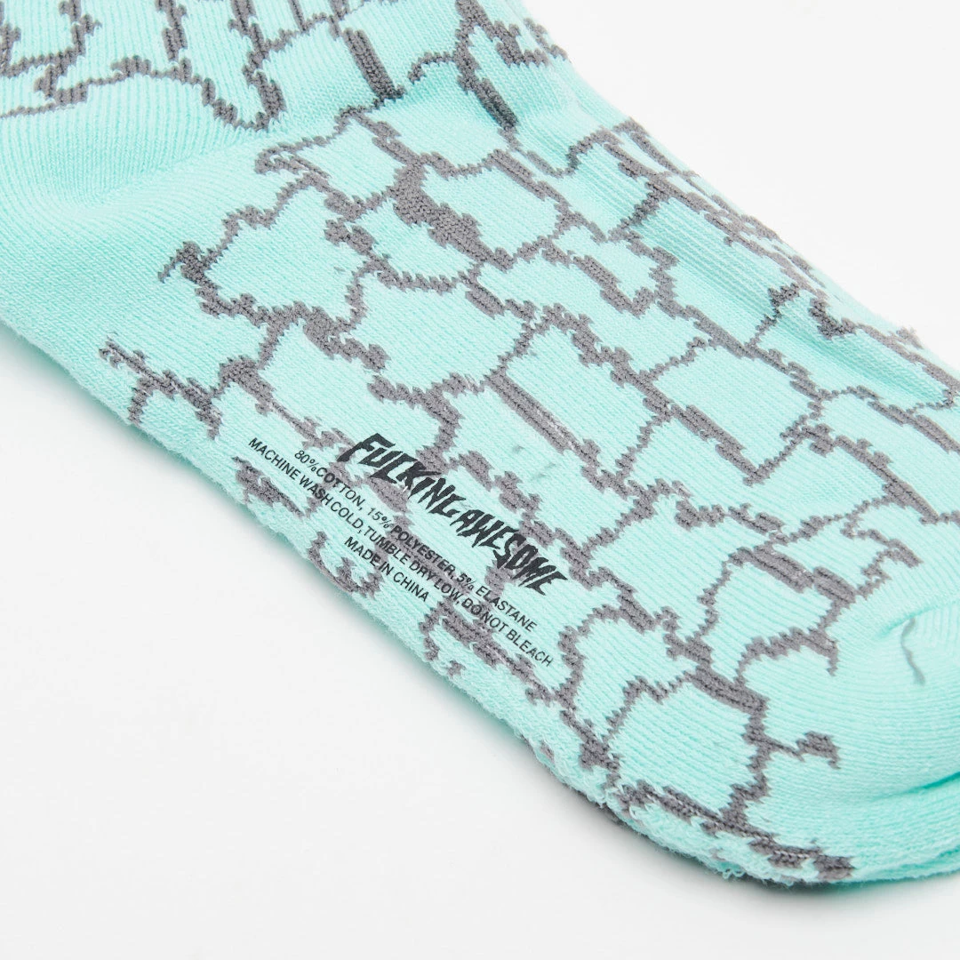 Fucking Awesome Everyday Socks - Teal 3 Fucking Awesome Everyday Socks - Teal – Image 3