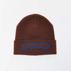 Fucking Awesome - Running Logo Cuff Beanie (Brown)