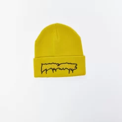 Fucking Awesome - Running Logo Cuff Beanie (Mustard)