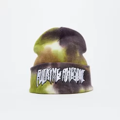Fucking Awesome Stretch Tie-Dye Cuff Beanie - Green