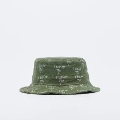 Fucking Awesome – I Love You Twill Bucket Hat (Green)