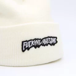 Fucking Awesome Little Stamp Cuff Beanie Ivory -Boutique de chaussures de sport de plein air Fucking Awesome Little Stamp Cuff Beanie Ivory 02