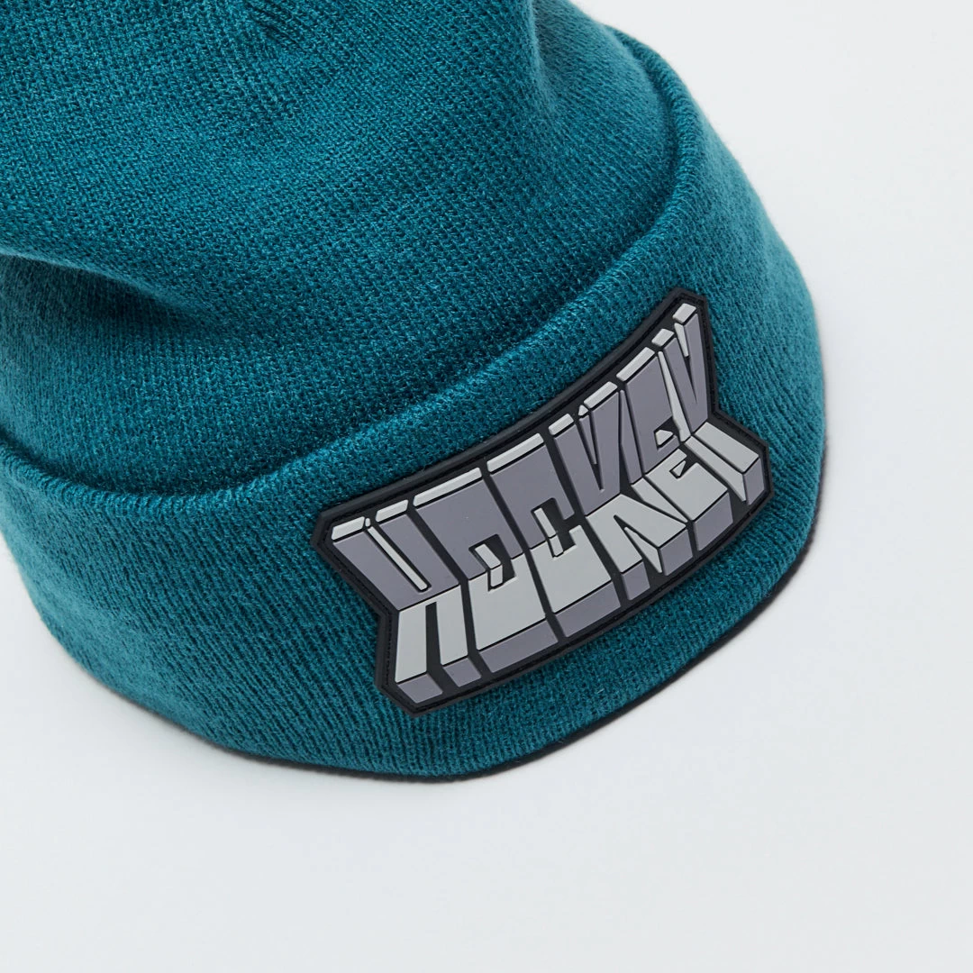 Skateboard Hockey Fold Beanie - Green 2 Skateboard Hockey Fold Beanie - Green – Image 2