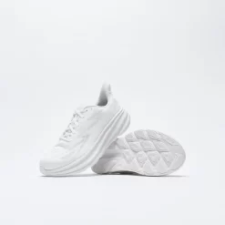 W Hoka One One - Clifton 9 (White) -Boutique de chaussures de sport de plein air Hoka One One WClifton 9 White 3