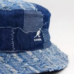Kangol Denim Mashup Bucket Medium Blue -Boutique de chaussures de sport de plein air Kangol Denim Mashup Bucket Medium Blue 01