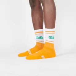 Milk Milson Socks Made In France - Orange/Green -Boutique de chaussures de sport de plein air Milk Milson Socks Made in France Green Orange 4 c6ccabc2 522e 442c a08d 4b1137ee632d