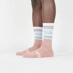 Milk Milson Socks Made In France - Rose Antico/Light Blue -Boutique de chaussures de sport de plein air Milk Milson Socks Made in France Rose Antico Light Blue 5