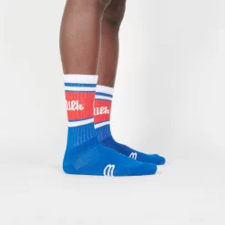 Milk Milson Socks Made In France - Royal Blue/Red -Boutique de chaussures de sport de plein air Milk Milson Socks Made in France Royal Blue Red 2