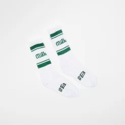 Milk Milson Socks Made In France - White/Green