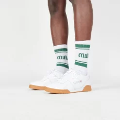 Milk Milson Socks Made In France - White/Green -Boutique de chaussures de sport de plein air Milk Milson Socks Made in France White Green 3