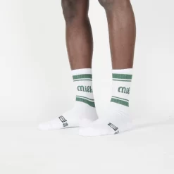 Milk Milson Socks Made In France - White/Green -Boutique de chaussures de sport de plein air Milk Milson Socks Made in France White Green 5