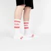Milk Milson Socks Made In France - White / Red