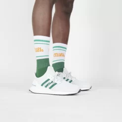 Milk Milson Socks Made In France - Green/Orange -Boutique de chaussures de sport de plein air Milk Milson Socks Made inFrance Green Orange 2