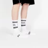 Milk Milson Socks Made In France - White/Black