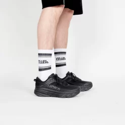 Milk Milson Socks Made In France - White/Black -Boutique de chaussures de sport de plein air Milk Milson Socks Made inFrance White Black 3