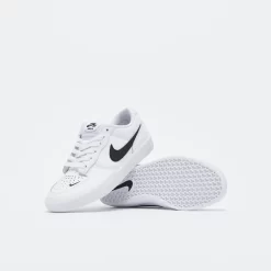 Nike SB - Force 58 Leather (White/Black) -Boutique de chaussures de sport de plein air Nike SB Force 58 Leather White Black 3