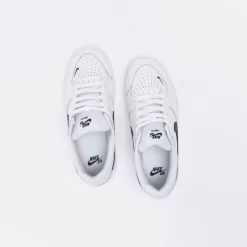 Nike SB - Force 58 Leather (White/Black) -Boutique de chaussures de sport de plein air Nike SB Force 58 Leather White Black 6