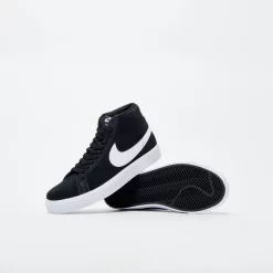 Nike SB Zoom Blazer Mid -Boutique de chaussures de sport de plein air Nike SB Zoom Blazer Mid Black White 864349 002 3